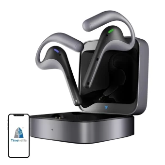 Timekettle W4 Pro In-ear Bluetooth Handsfree Ακουστικά με Θήκη Φόρτισης Μαύρα C01040002