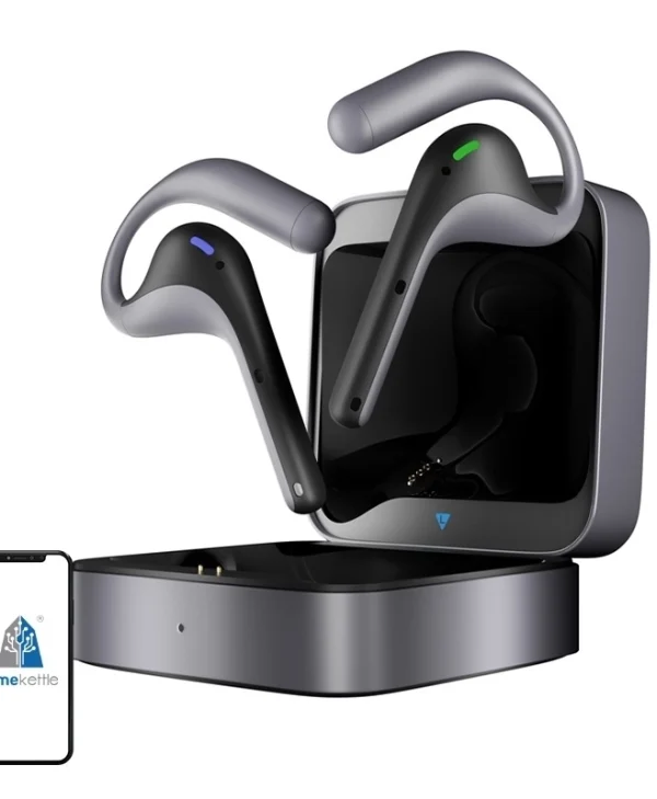 Timekettle W4 Pro In-ear Bluetooth Handsfree Ακουστικά με Θήκη Φόρτισης Μαύρα C01040002
