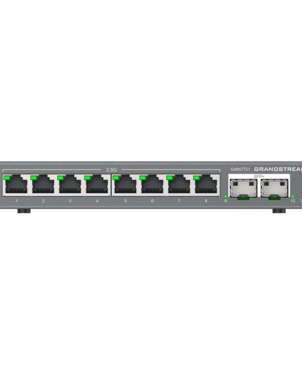 Grandstream GWN7721 Managed L2 PoE+ Switch με 8 Θύρες Gigabit (1Gbps) Ethernet και 2 SFP Θύρες