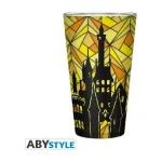 Abysse Ποτήρι Νερού από Γυαλί σε Κίτρινο Χρώμα 400ml ABYVER162 - Image 2