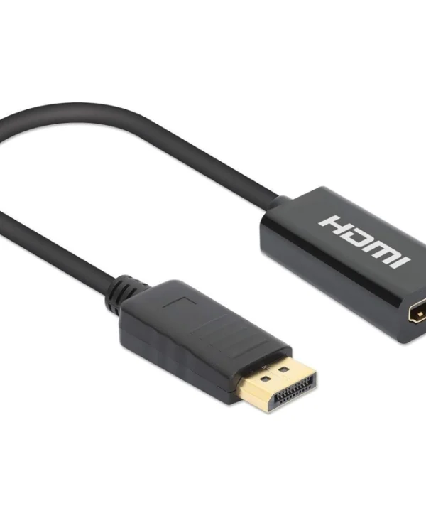 Manhattan Μετατροπέας DisplayPort male σε HDMI female 1τμχ 153713