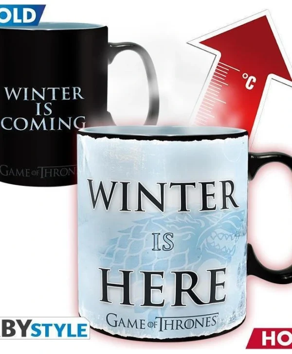 Abysse Game Of Thrones Winter is Here - 460ml Heat Changing Mug Heat Change Κούπα Κεραμική Μαύρη 460ml ABYMUG445