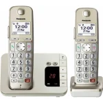 Panasonic KX-TGE262GN Ασύρματο Τηλέφωνο Duo Champagne - Image 2