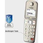 Panasonic KX-TGE262GN Ασύρματο Τηλέφωνο Duo Champagne - Image 3