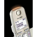 Panasonic KX-TGE262GN Ασύρματο Τηλέφωνο Duo Champagne - Image 5
