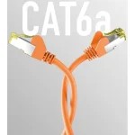 EFB S/FTP Cat.6a (Gigabit) Καλώδιο Δικτύου Ethernet 50m Πορτοκαλί EC020200116 - Image 2