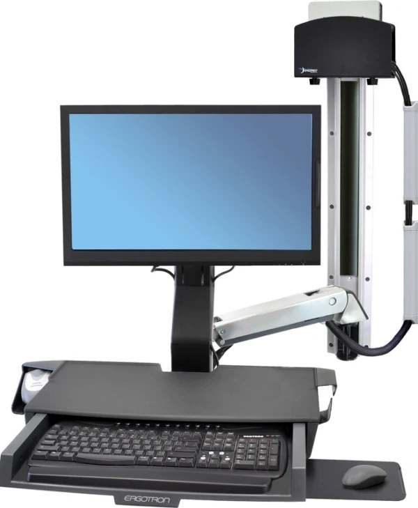 Ergotron StyleView Sit-Stand Combo System with Worksurface 45-272-026