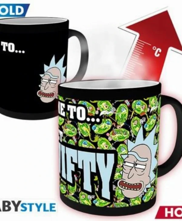 GB eye Rick And Morty - Heat Change Get Schwifty Mug Heat Change Κούπα Κεραμική Πολύχρωμη 300ml MGH0063