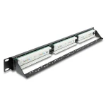 DeLock Patch Panel Unshielded για Rack 1U 19" 24 Θυρών Μαύρο 91087 - Image 2