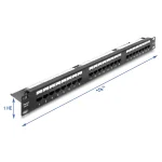 DeLock Patch Panel Unshielded για Rack 1U 19" 24 Θυρών Μαύρο 91087 - Image 4