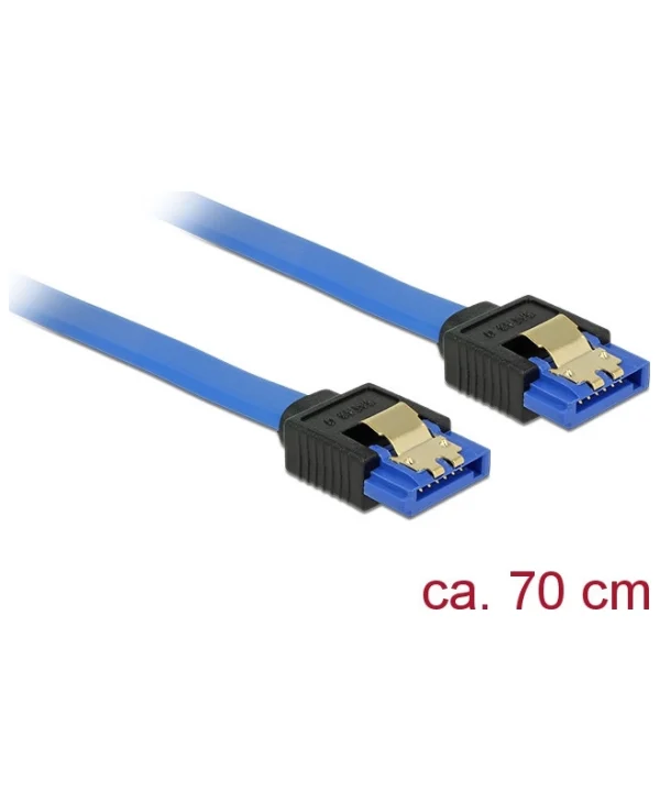 DeLock 7-Pin SATA III - 7-Pin SATA III 0.7cm Μπλε 84980