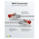 Wentronic U/FTP (STP) Cat.5 (100Mbps) Καλώδιο Δικτύου Ethernet 0.50m Γκρι 50885 - Image 4