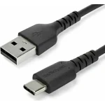 StarTech USB 2.0 Cable USB-C male - USB-A 60W Μαύρο 1m RUSB2AC1MB