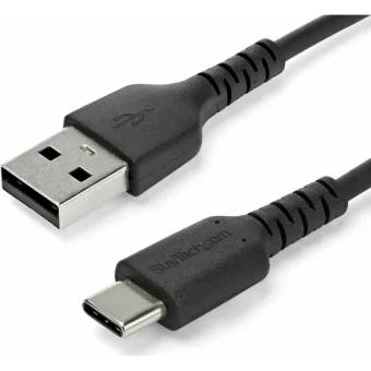 StarTech USB 2.0 Cable USB-C male - USB-A 60W Μαύρο 1m RUSB2AC1MB