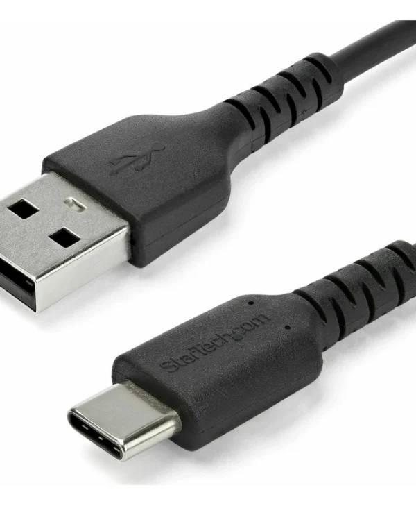 StarTech USB 2.0 Cable USB-C male - USB-A 60W Μαύρο 1m RUSB2AC1MB
