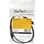 StarTech USB 2.0 Cable USB-C male - USB-A 60W Μαύρο 1m RUSB2AC1MB - Image 5