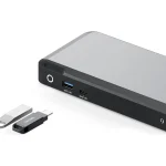 Alogic Universal Dual 4K Dockin USB-C Docking Station με DisplayPort 4K PD Ethernet και σύνδεση 2 Οθονών Γκρι DUPRDX2-WW - Image 3