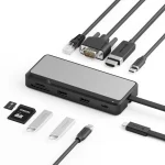 Alogic Fusion USB-C Docking Station με HDMI Ethernet και σύνδεση 2 Οθονών Ασημί FUPHDVG1 - Image 2