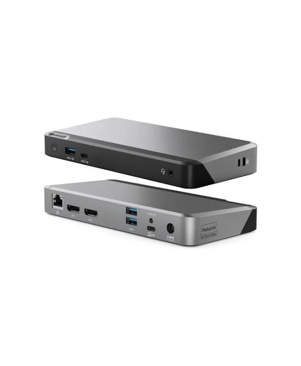 Alogic DX2 USB-C Docking Station με DisplayPort 4K PD Ethernet και σύνδεση 2 Οθονών Γκρι DUPRDX2-100