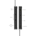 Alogic Fusion USB-C Docking Station με HDMI/DisplayPort 4K PD Ethernet και σύνδεση 3 Οθονών Γκρι FUPCVH - Image 4