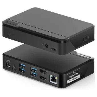 Alogic USB-A Docking Station με 4K PD Ethernet Μαύρο (DUTHDPR)