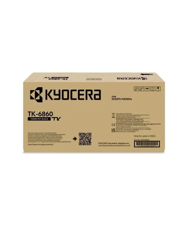 Kyocera TK-6860 Γνήσιο Toner Laser Εκτυπωτή Μαύρο 1T0C2V0NL0