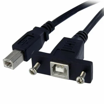 StarTech USB 2.0 Cable USB-B male - USB-B female Μαύρο 0.9m (USBPNLBFBM3)