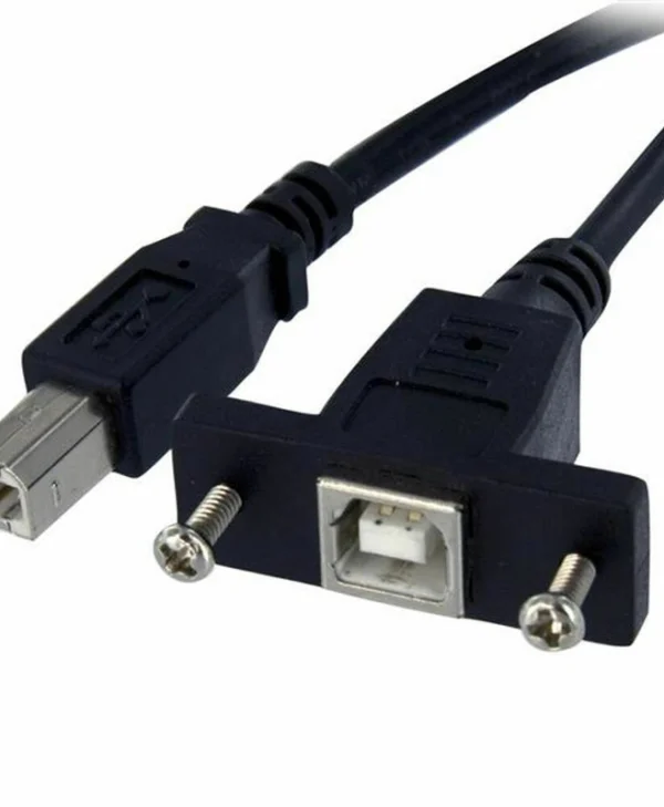 StarTech USB 2.0 Cable USB-B male - USB-B female Μαύρο 0.9m (USBPNLBFBM3)