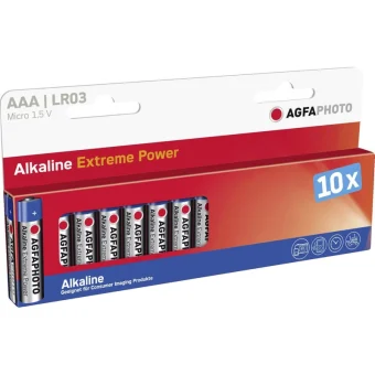 AgfaPhoto Extreme Power Αλκαλικές Μπαταρίες AAA 1.5V 10τμχ 110-803968