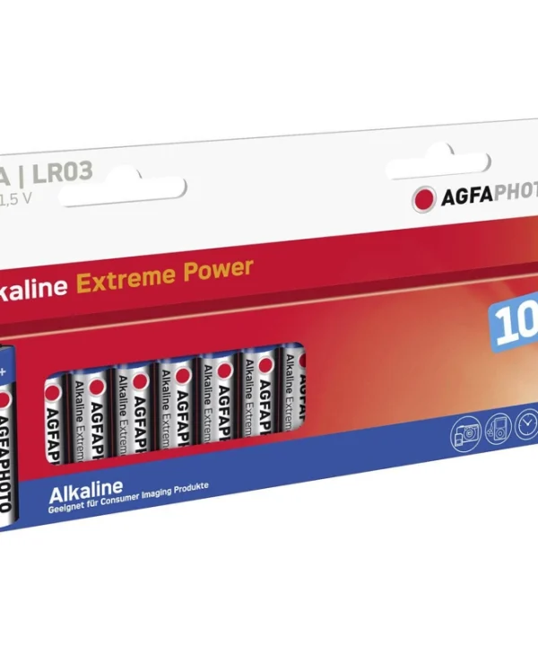 AgfaPhoto Extreme Power Αλκαλικές Μπαταρίες AAA 1.5V 10τμχ 110-803968