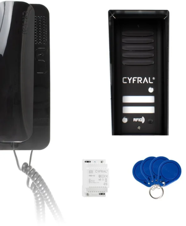 Cyfral Cosmo Σετ Θυροτηλεφώνου Μαύρο 44031