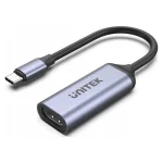 Προσαρμογέας Unitek Usb-c Hdmi 2.1 8k 60hz Γκρι 15cm V1416B