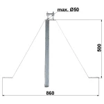 Delta OMP-50W50 Βάση Τηλεόρασης Τοίχου - Image 2