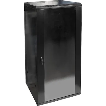 Delta Επιτοίχια Καμπίνα Rack 27U Μαύρο EPRADO-R19-27U/600