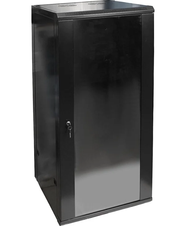 Delta Επιτοίχια Καμπίνα Rack 27U Μαύρο EPRADO-R19-27U/600