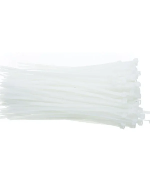 Cablexpert Δεματικά Καλωδίων Πλαστικά 250mmx3.6mm σε Λευκό χρώμα (100τμχ) NYTFR-250X3.6-W