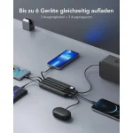 Charmast W1148 Power Bank 10000mAh 20W με 2 Θύρες USB-A και Θύρα USB-C Power Delivery Μαύρο - Image 6