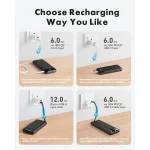 Charmast W2065 Power Bank 20000mAh 20W με 2 Θύρες USB-A και Θύρα USB-C Power Delivery / Quick Charge 3.0 Μαύρο - Image 4