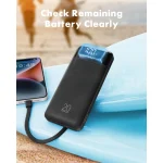 Charmast W2065 Power Bank 20000mAh 20W με 2 Θύρες USB-A και Θύρα USB-C Power Delivery / Quick Charge 3.0 Μαύρο - Image 7