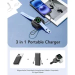 Charmast W1205 MagSafe Power Bank 10000mAh 20W με Θύρα USB-C Power Delivery Μαύρο - Image 9