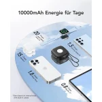 Charmast W1205 MagSafe Power Bank 10000mAh 20W με Θύρα USB-C Power Delivery Μαύρο - Image 10