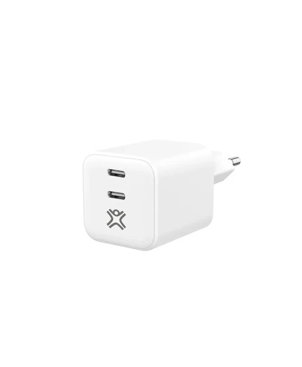 XtremeMac Φορτιστής Χωρίς Καλώδιο με 2 Θύρες USB-C 65W Power Delivery Λευκός (XWH-SPC60-03)