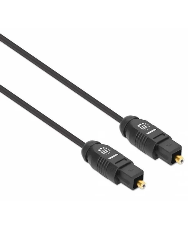 Manhattan Optical Audio Cable TOS male - TOS male Μαύρο 1m (356060)
