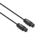 Manhattan Optical Audio Cable TOS male - TOS male Μαύρο 5m (356091)