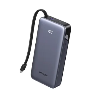 Ugreen PB536 Power Bank 20000mAh 45W με Θύρα USB-A και Θύρα USB-C Power Delivery Γκρι 55988B