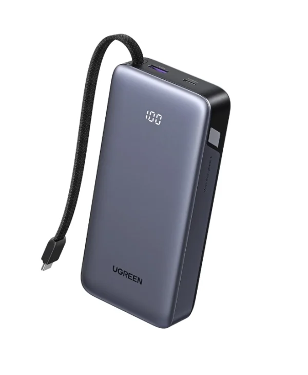 Ugreen PB536 Power Bank 20000mAh 45W με Θύρα USB-A και Θύρα USB-C Power Delivery Γκρι 55988B