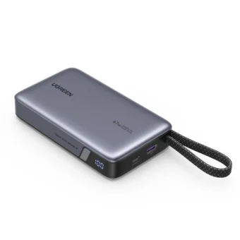 Ugreen PB550 Power Bank 20000mAh 67W με Θύρα USB-A και Θύρα USB-C Power Delivery Γκρι 55996B
