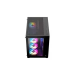 Aerocool Dryft-BK-v2 Gaming Mini Tower Κουτί Υπολογιστή με Πλαϊνό Παράθυρο και RGB Φωτισμό Μαύρο ACCM-ES01163.11 - Image 3