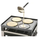 Solis Επιτραπέζια Ηλεκτρική Ψησταριά Raclette Λείας και Αυλακωτής Πλάκας 1020W με Ρυθμιζόμενο Θερμοστάτη S0128 - Image 4