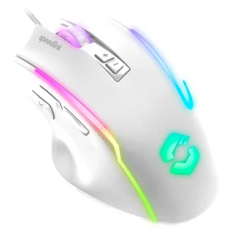SpeedLink Decus NX RGB Gaming Ποντίκι 12800 DPI Λευκό SL-680024-WT